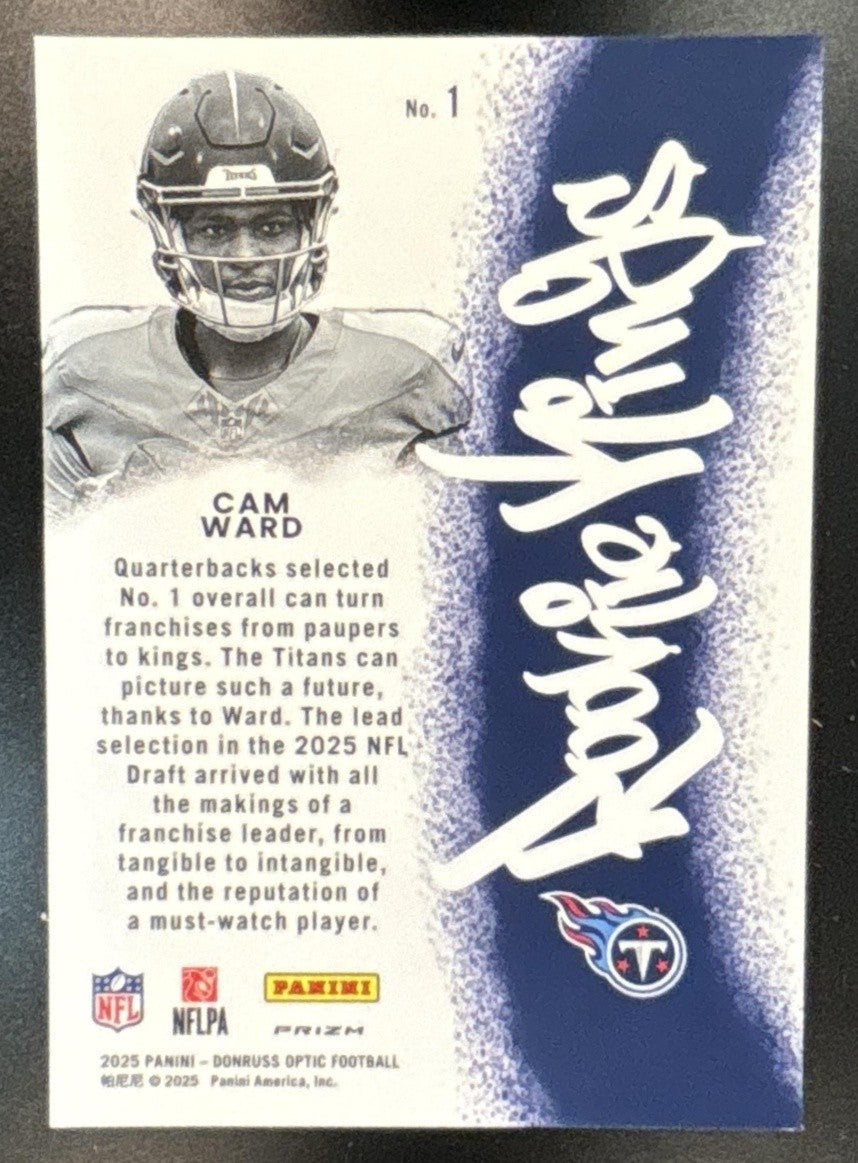 2025 Panini Donruss Optic Cam Ward Rookie Kings #1 RC Tennessee Titans - Sports Cards
