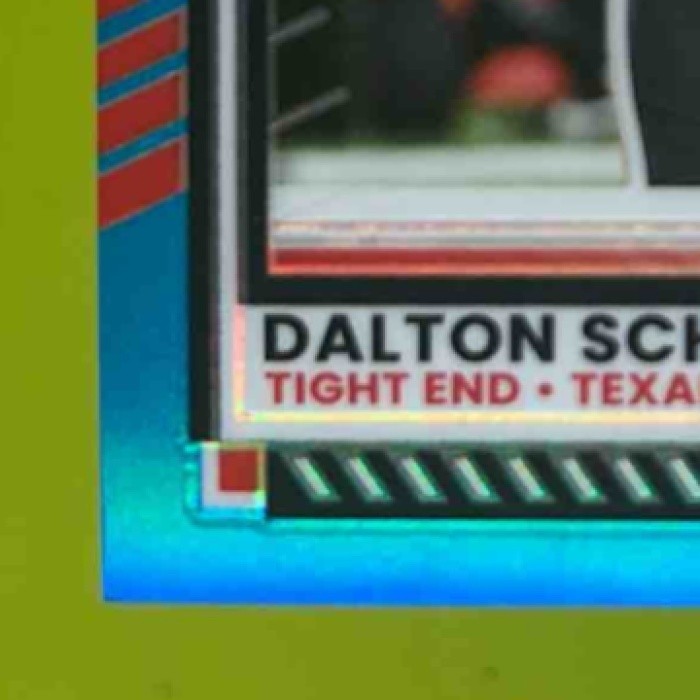 2025 Panini Donruss Optic Dalton Schultz Aqua /349 #22 Houston Texans - Sports Cards