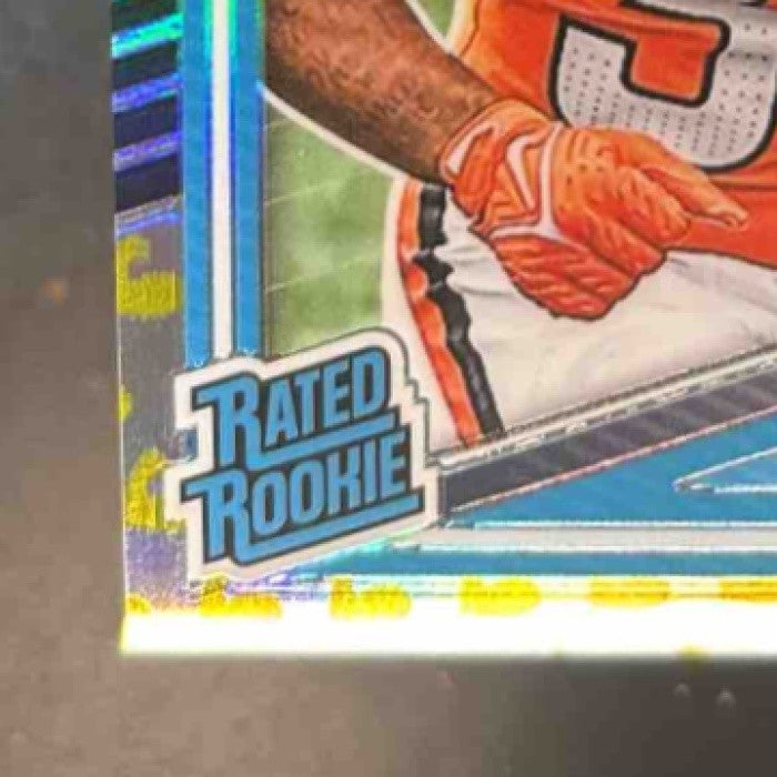 2025 Panini Donruss Optic RJ Harvey Flex Prizm RC /199 #208 Denver Broncos - Sports Cards