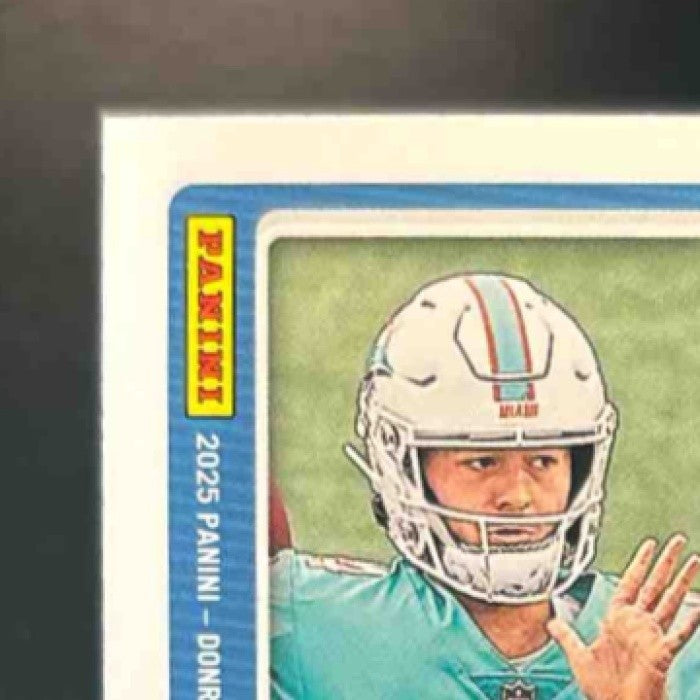 2025 Panini Donruss Quinn Ewers Rated Rookie Auto Green #342 RC Miami Dolphins - Sports Cards