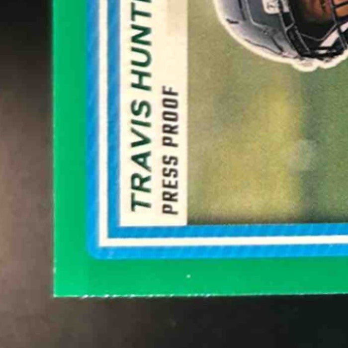 2025 Panini Donruss Travis Hunter Press Proof Green #301 RC Jacksonville Jaguars - Sports Cards
