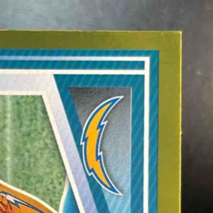 2025 Panini Donruss Tre Harris #329 Gold 50/50 Book End RC Los Angeles Chargers - Sports Cards