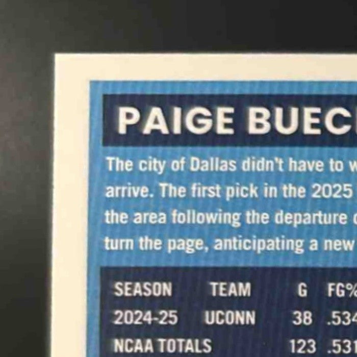 2025 Panini Donruss WNBA Paige Bueckers #86 RC Dallas Wings - Sports Cards