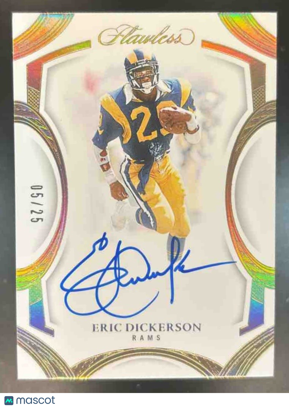2025 Panini Flawless Eric Dickerson Frame Signatures /25 Auto Los Angeles Rams - Sports Cards