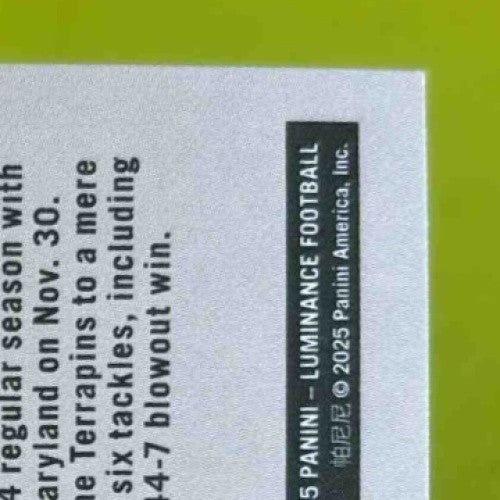 2025 Panini Luminance Abdul Carter Dynamic Rookies #12 New York Giants - Sports Cards