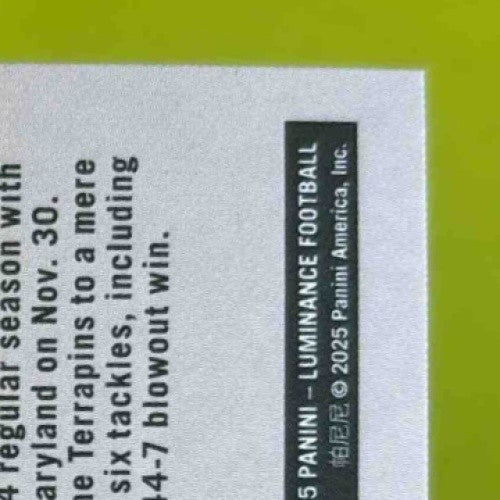 2025 Panini Luminance Abdul Carter Dynamic Rookies #12 New York Giants - Sports Cards