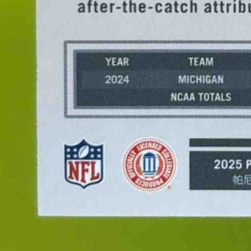 2025 Panini Luminance Colston Loveland Purple /249 #139 RC Chicago Bears - Sports Cards