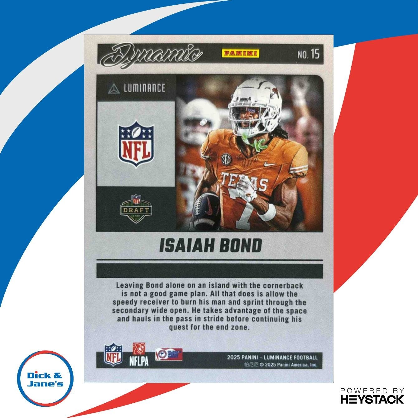 2025 Panini Luminance Isaiah Bond Dynamic Rookies #15 - Sports Cards