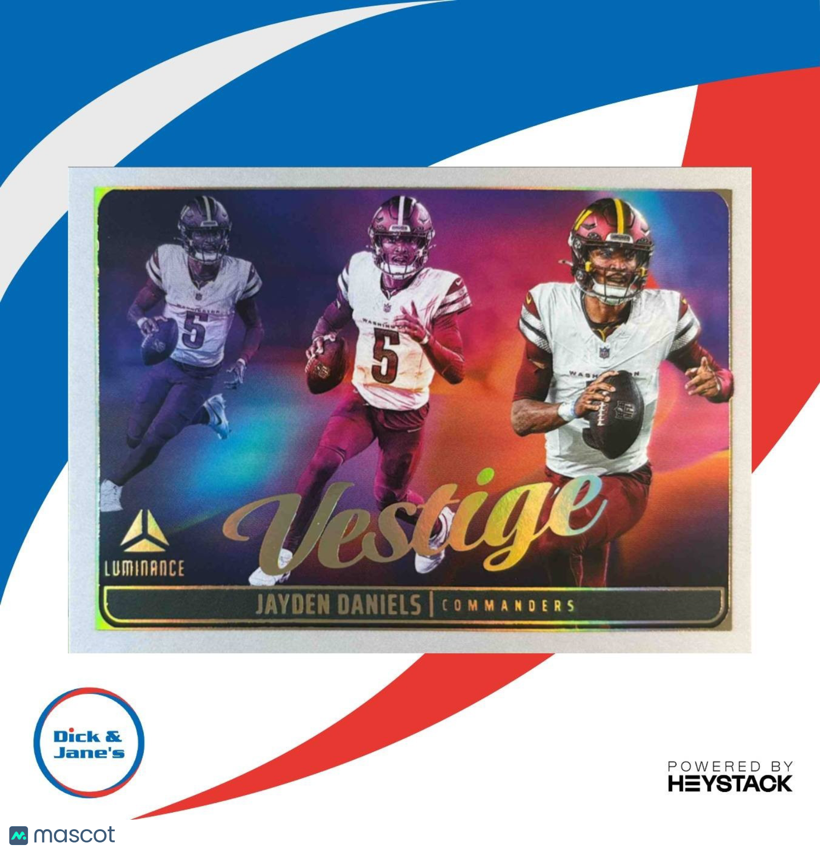 2025 Panini Luminance Jayden Daniels Vestige #9 Washington Commanders - Sports Cards