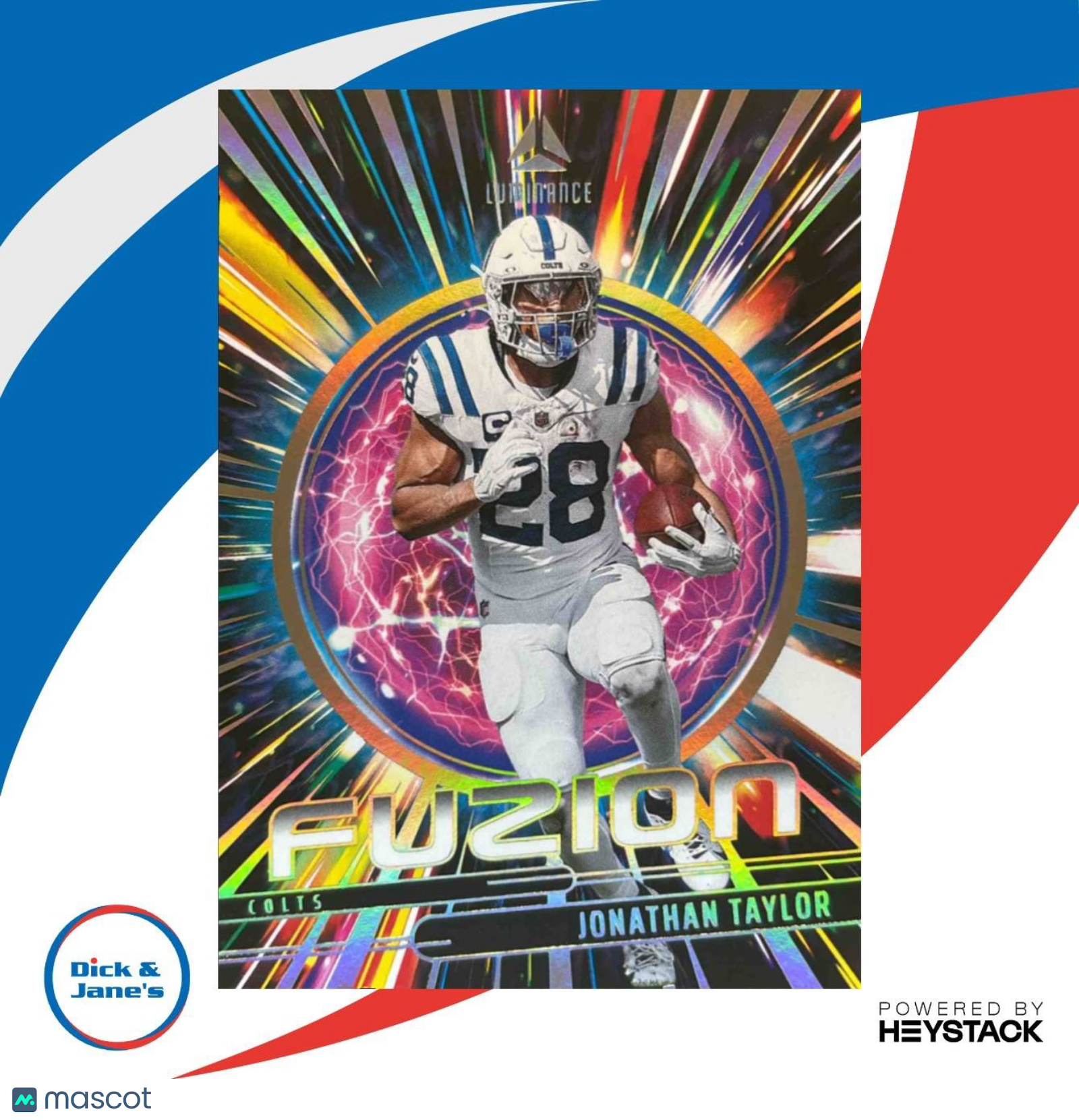 2025 Panini Luminance Jonathan Taylor Fuzion #5 Indianapolis Colts - Sports Cards