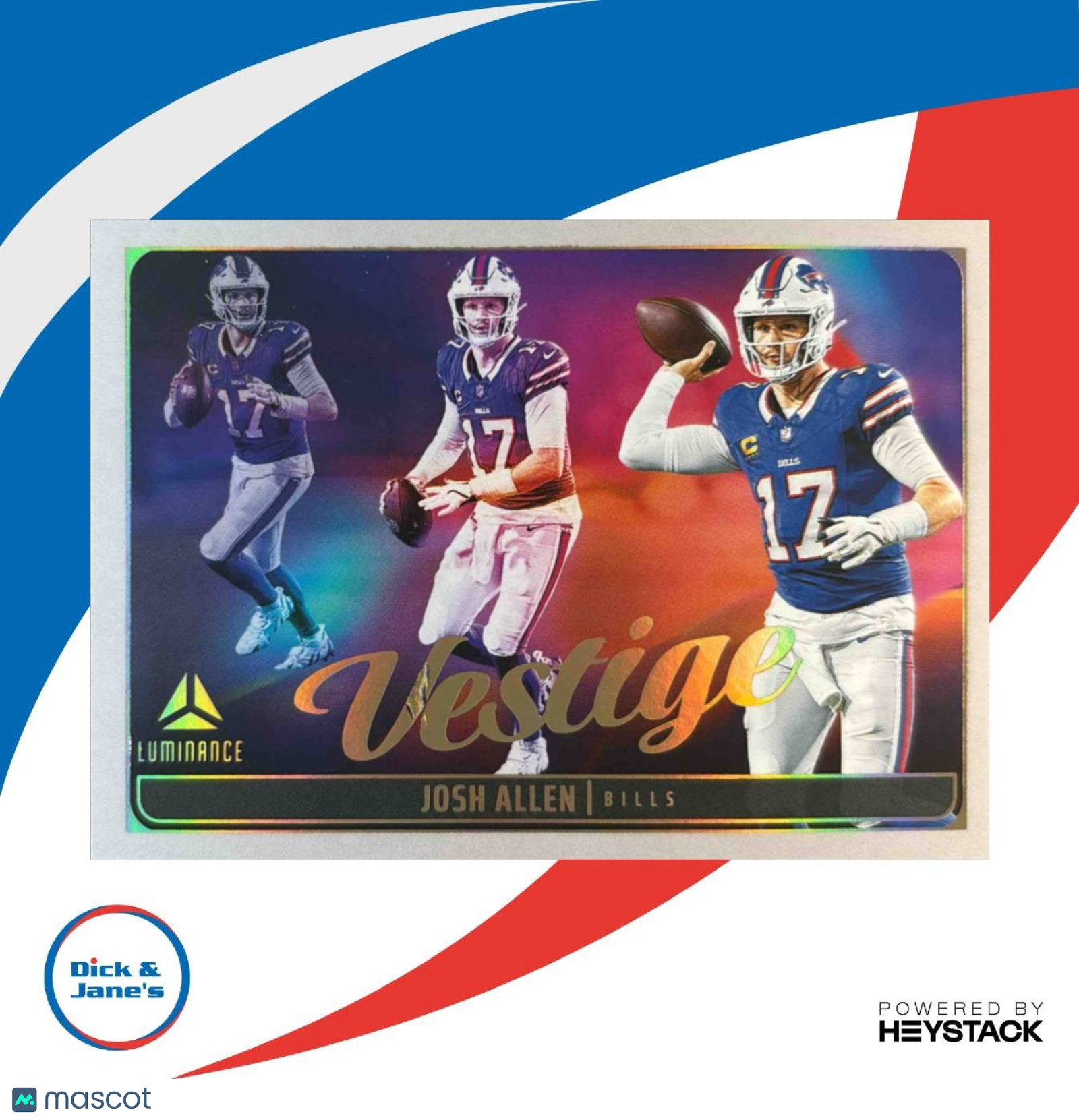 2025 Panini Luminance Josh Allen Vestige #7 Buffalo Bills - Sports Cards