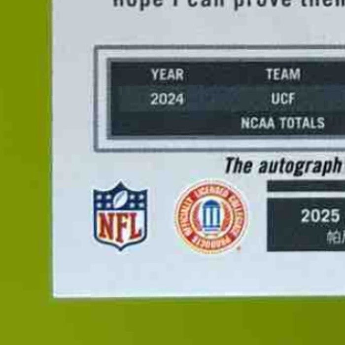2025 Panini Luminance Kobe Hudson Auto /700 #169 RC Carolina Panthers - Sports Cards