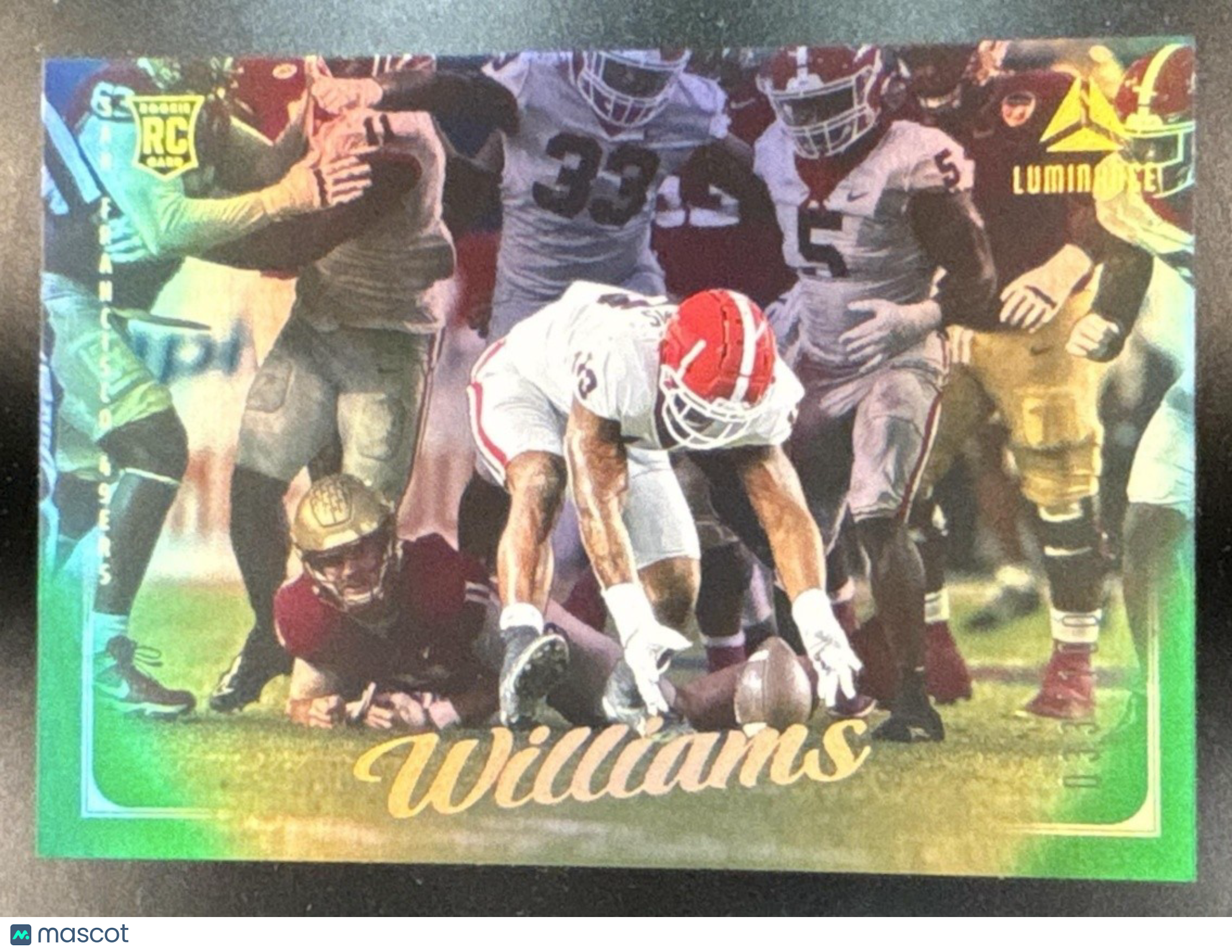 2025 Panini Luminance Mykel Williams Green /100 #195 RC San Francisco 49ers - Sports Cards