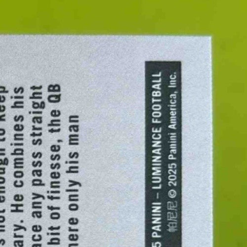 2025 Panini Luminance Quinn Ewers Dynamic Rookies #10 Miami Dolphins - Sports Cards