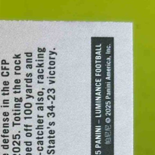 2025 Panini Luminance Quinshon Judkins Dynamic Rookies #7 Cleveland Browns - Sports Cards