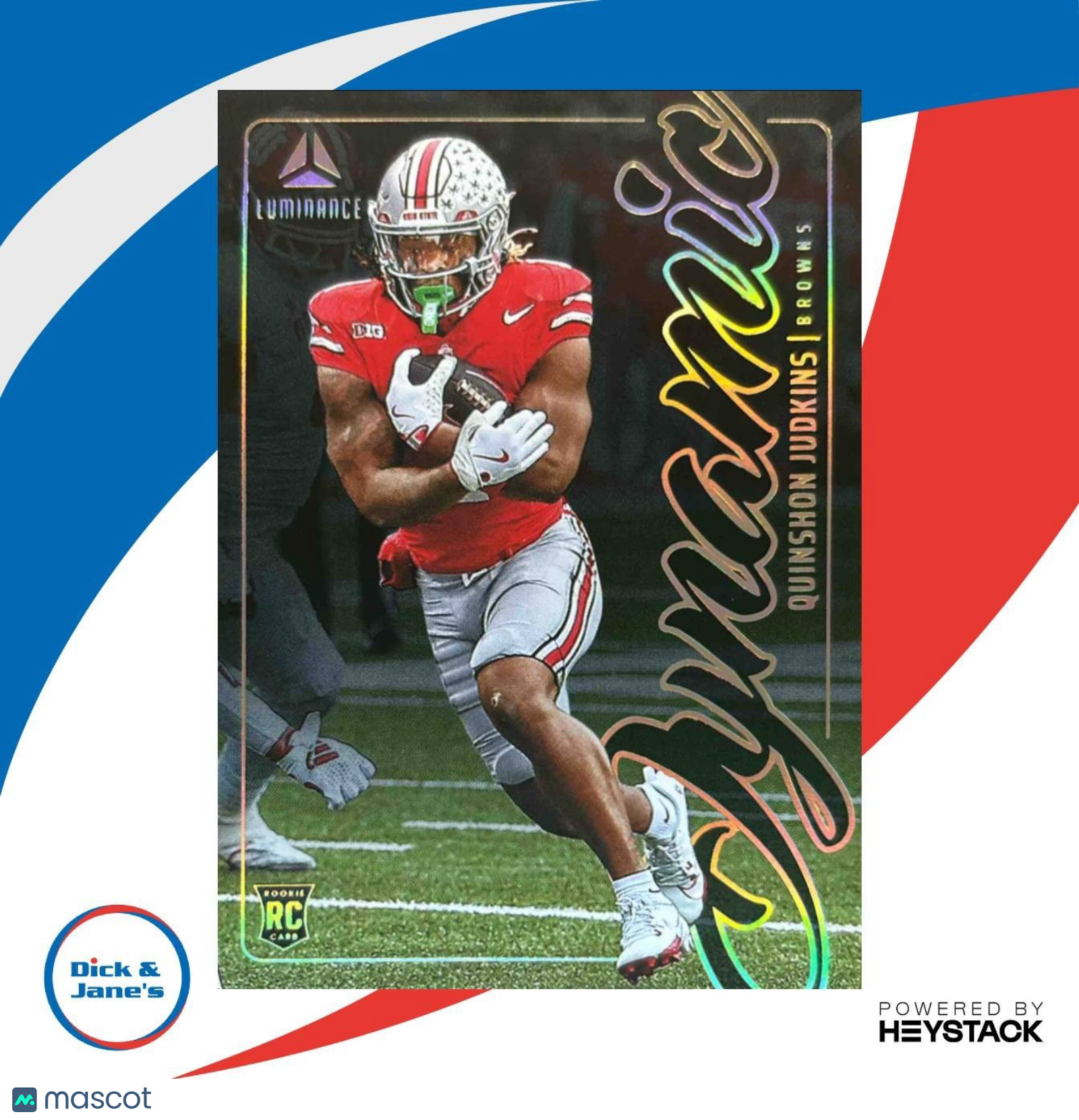 2025 Panini Luminance Quinshon Judkins Dynamic Rookies #7 Cleveland Browns - Sports Cards