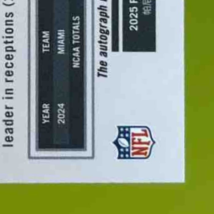 2025 Panini Luminance Xavier Restrepo Auto /700 #125 RC Tennessee Titans - Sports Cards