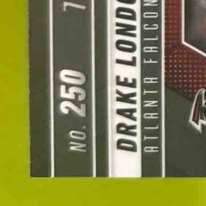 2025 Panini Mosaic Drake London Red & Yellow Prizm 78/89 #250 Atlanta Falcons - Sports Cards
