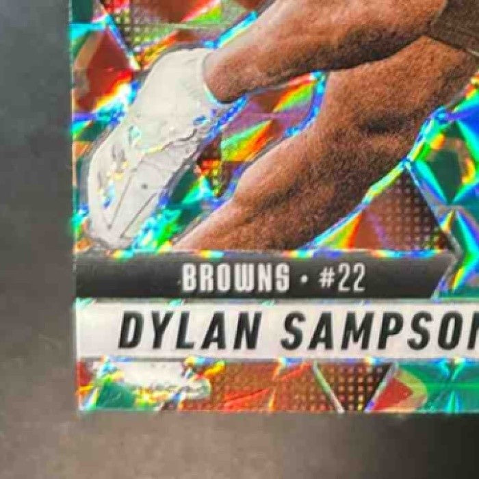 2025 Panini Mosaic Dylan Sampson Choice Red & Green #355 RC Cleveland Browns - Sports Cards