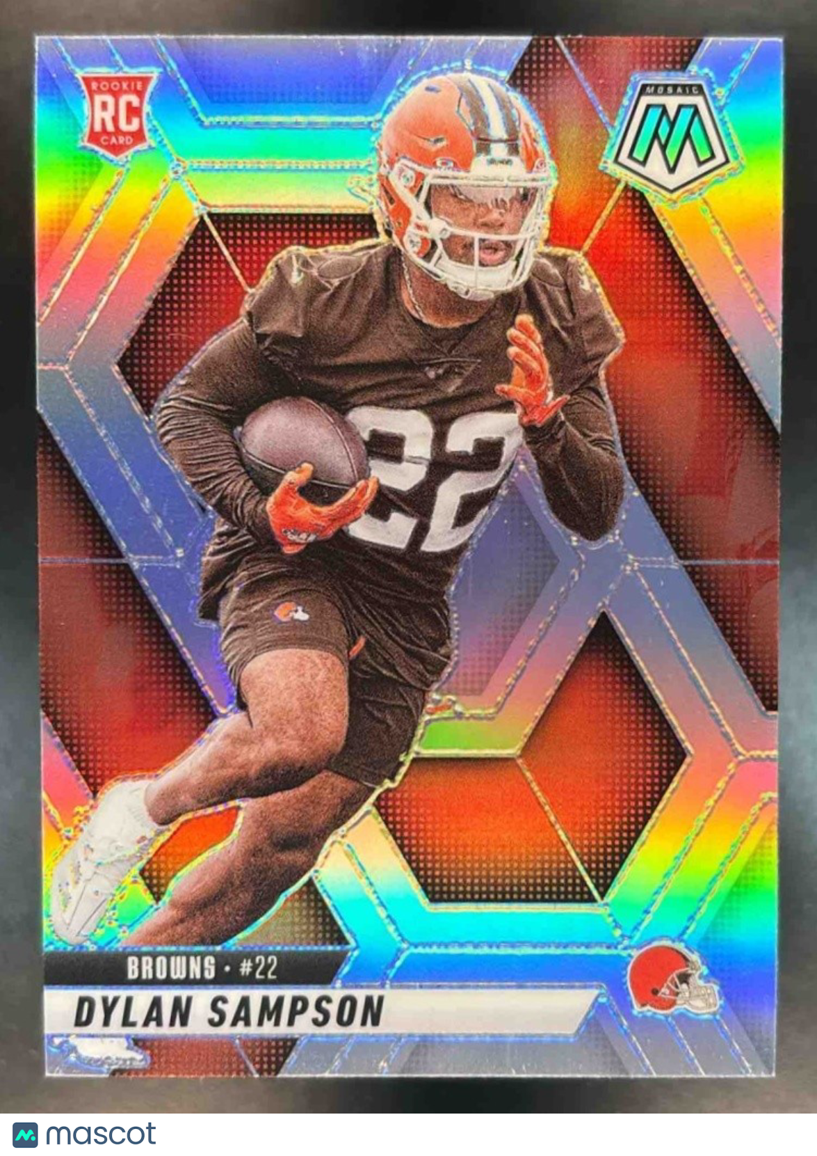 2025 Panini Mosaic Dylan Sampson Rookies Silver Prizm #355 RC Cleveland Browns - Sports Cards