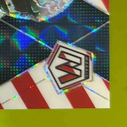 2025 PANINI MOSAIC GUNNAR HELM RED & WHITE STRIPE PRIZM RC #394 - Sports Cards