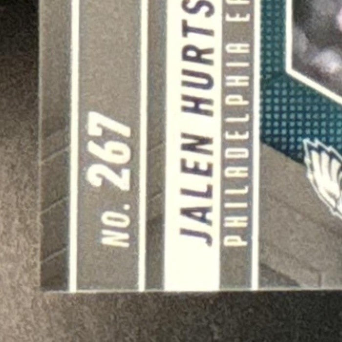2025 Panini Mosaic Jalen Hurts International Games Red Sparkle #267 Eagles - Sports Cards