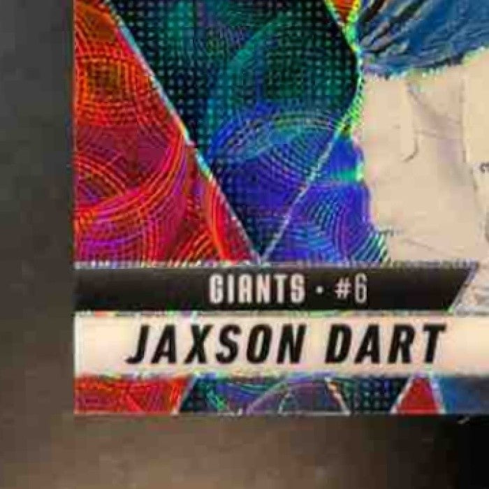 2025 Panini Mosaic Jaxson Dart Rookie Variation Red Scope #288 RC New York Giant - Sports Cards