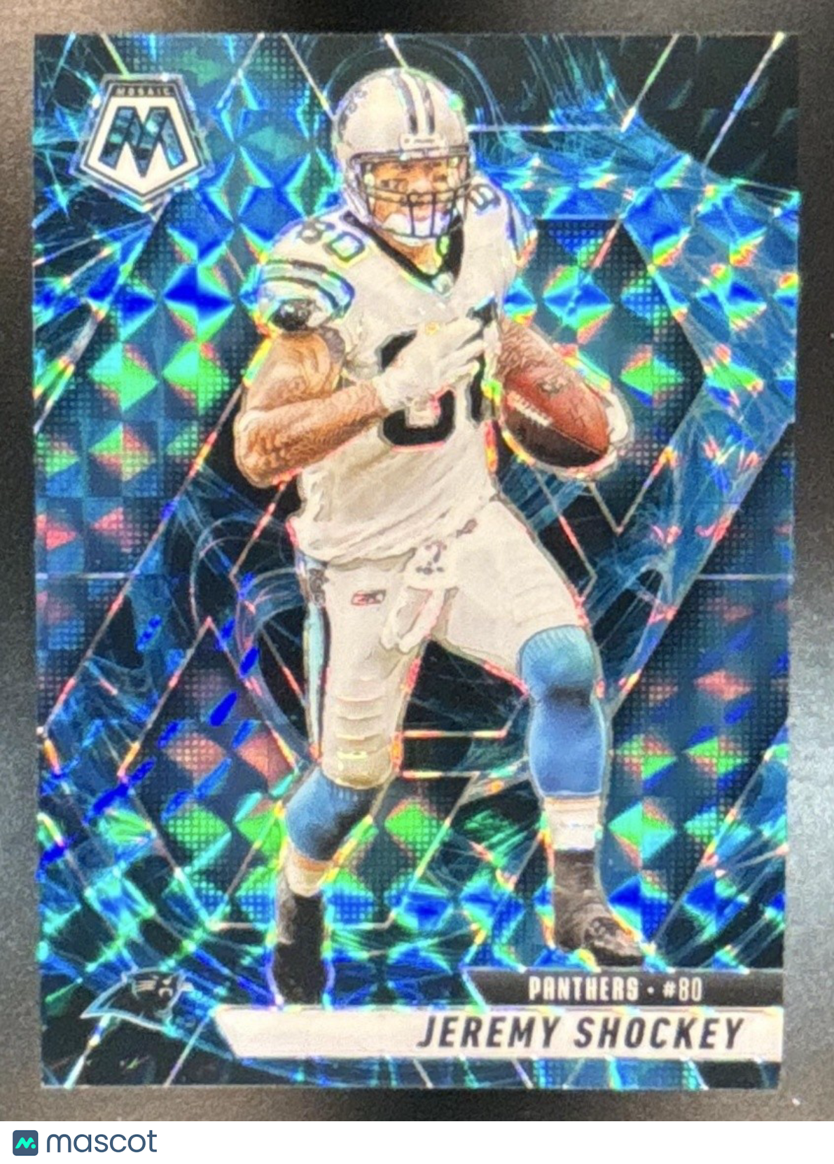 2025 Panini Mosaic Jeremy Shockey Genesis Prizm #129 Carolina Panthers - Sports Cards