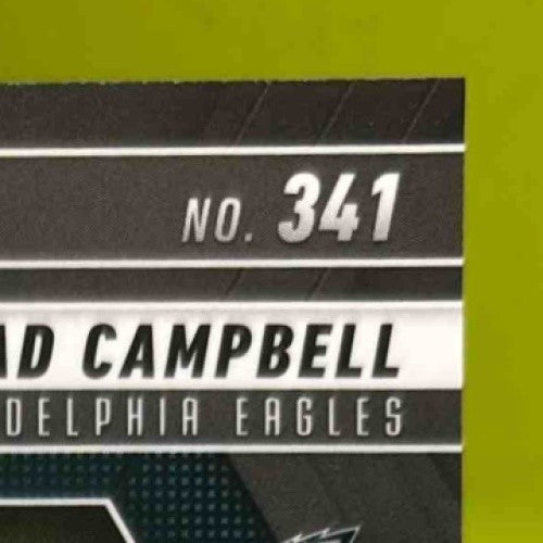 2025 Panini Mosaic Jihaad Campbell Rookie Auto Silver #341 RC Philadelphia Eagle - Sports Cards