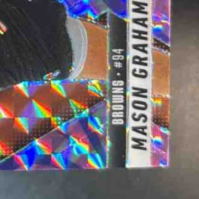 2025 Panini Mosaic Mason Graham Rookies Camo Pink Prizm #311 RC Cleveland Browns - Sports Cards
