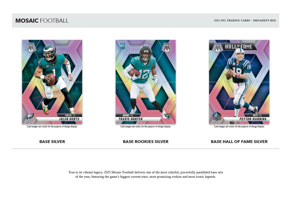 2025 Panini Mosaic NFL Football Ornament Box - NFL Hobby Box