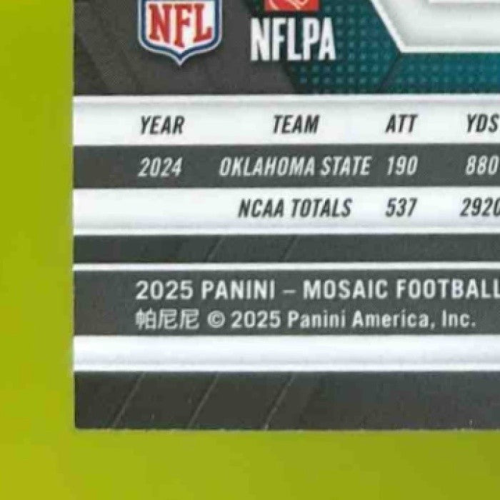 2025 Panini Mosaic Ollie Gordon II Rookies Orange /199 #310 RC Miami Dolphins - Sports Cards