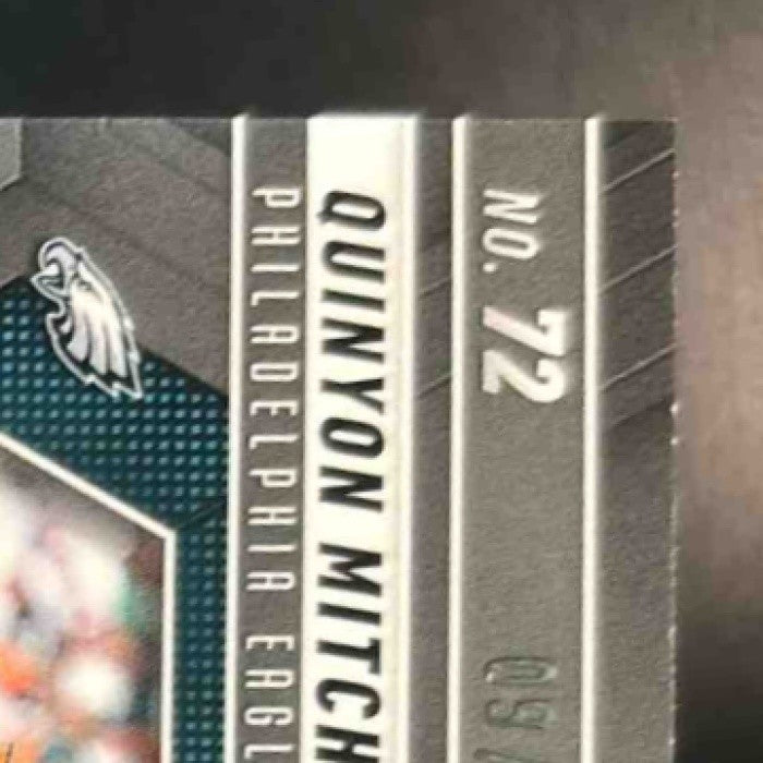 2025 Panini Mosaic Quinyon Mitchell Red & Yellow /89 #72 Philadelphia Eagles - Sports Cards