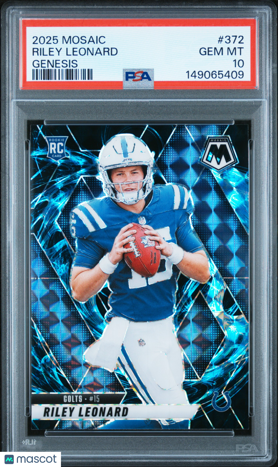 2025 Panini Mosaic Riley Leonard Genesis #372 PSA 10 - Graded Sports Cards