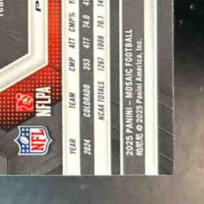 2025 Panini Mosaic Shedeur Sanders Genesis Prizm #302 RC Cleveland Browns - Sports Cards