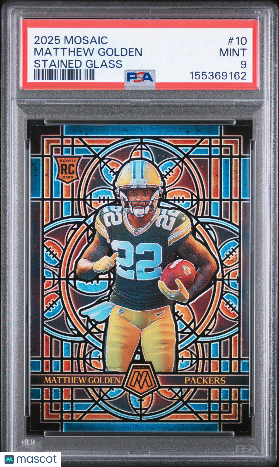 2025 Panini Mosaic Stained Glass Matthew Golden #10 PSA 9 - Graded Sports Cards