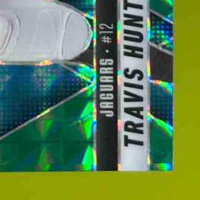 2025 Panini Mosaic Travis Hunter Rookies Green Prizm #301 RC Jaguars - Sports Cards