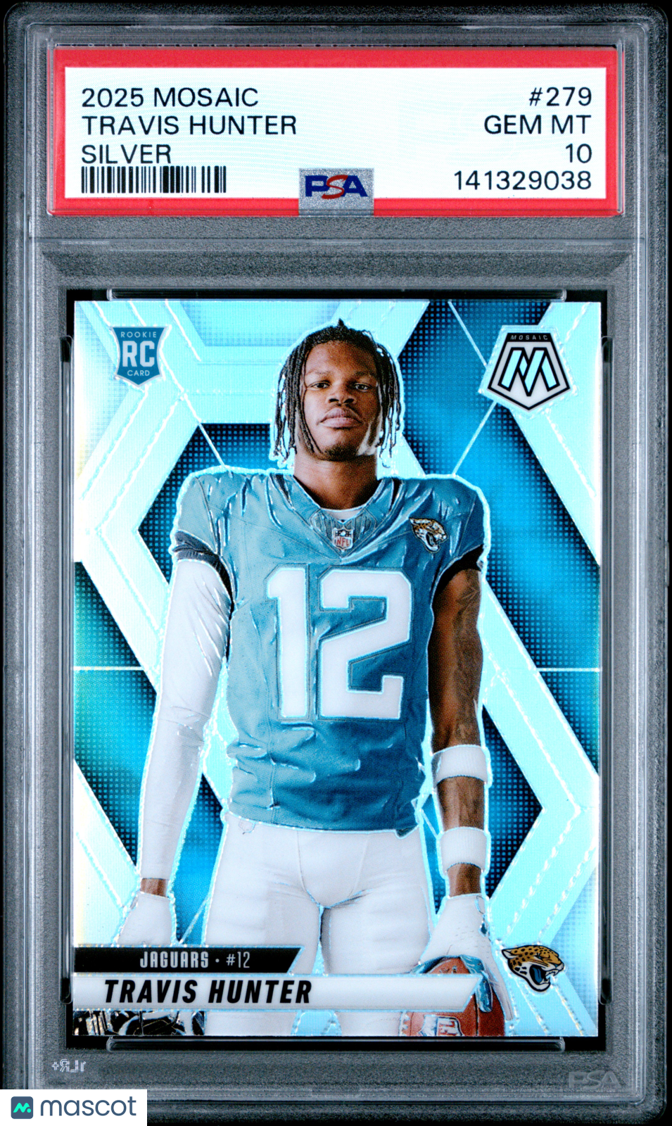 2025 Panini Mosaic Travis Hunter Silver #279 PSA 10 - Graded Sports Cards