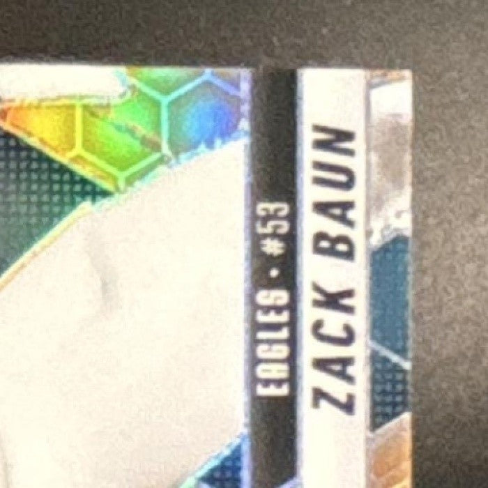 2025 Panini Mosaic Zack Baun International Games Honeycomb #268 Eagles - Sports Cards