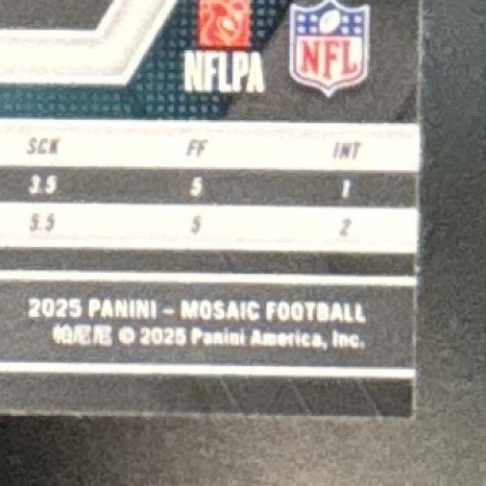2025 Panini Mosaic Zack Baun International Games Honeycomb #268 Eagles - Sports Cards