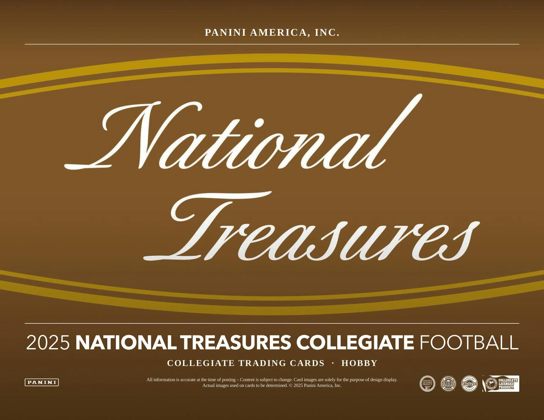 2025 Panini National Treasures Collegiate Football Hobby Box (7 Autos or Mems / Box) DEC 19th - Sports Collectibles