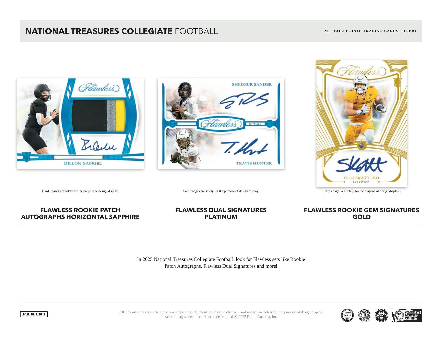 2025 Panini National Treasures Collegiate Football Hobby Box (7 Autos or Mems / Box) DEC 19th - Sports Collectibles