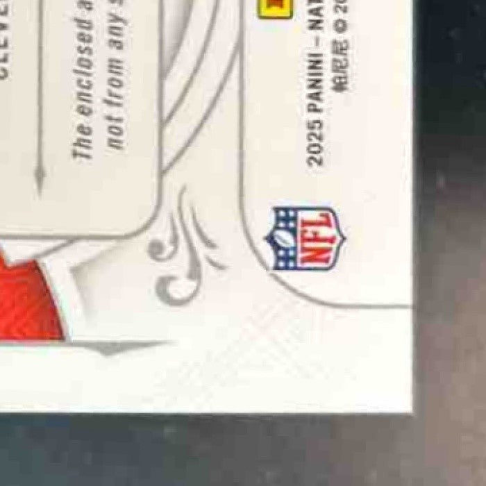 2025 Panini National Treasures Dillon Gabriel Treasured Patches /25 MEM Browns - Sports Cards