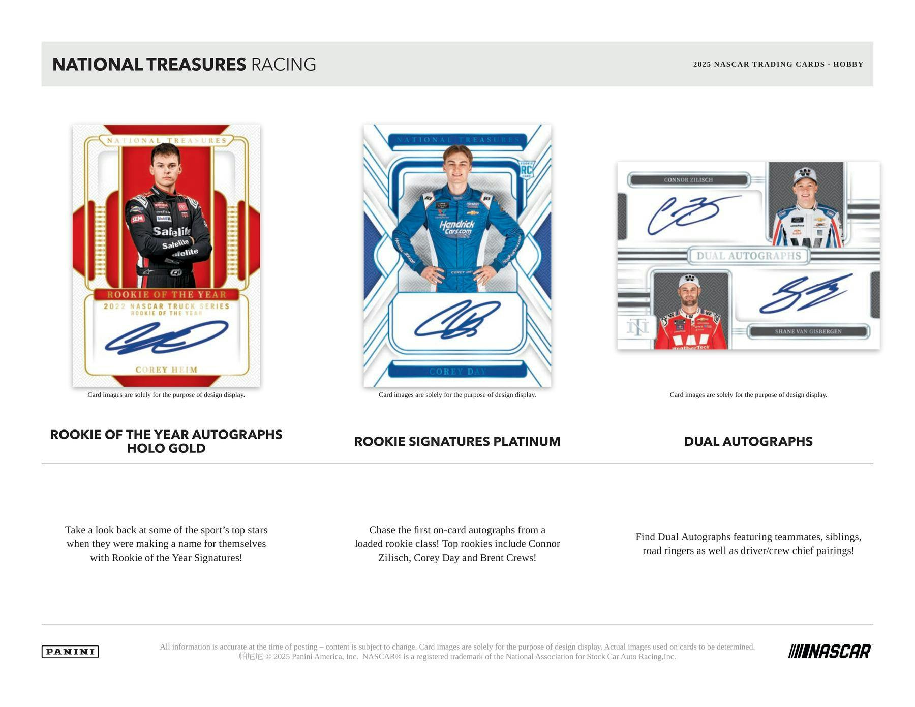 2025 Panini National Treasures Racing Hobby Box (8 Autos or Mems / Box) NASCAR - Sports Collectibles