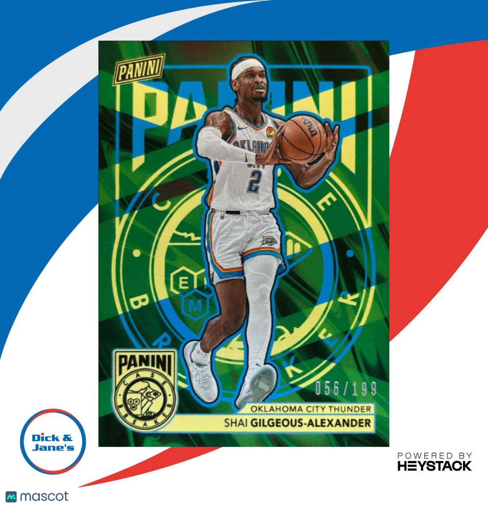 2025 Panini NSCC Case Breaker Shai Gilgeous-Alexander /199 #CB12 Thunder - Sports Cards
