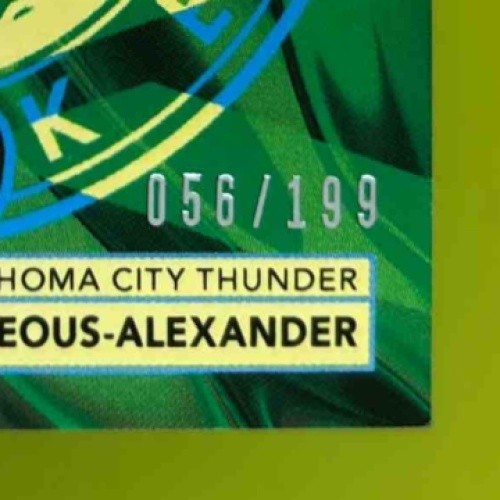 2025 Panini NSCC Case Breaker Shai Gilgeous-Alexander /199 #CB12 Thunder - Sports Cards