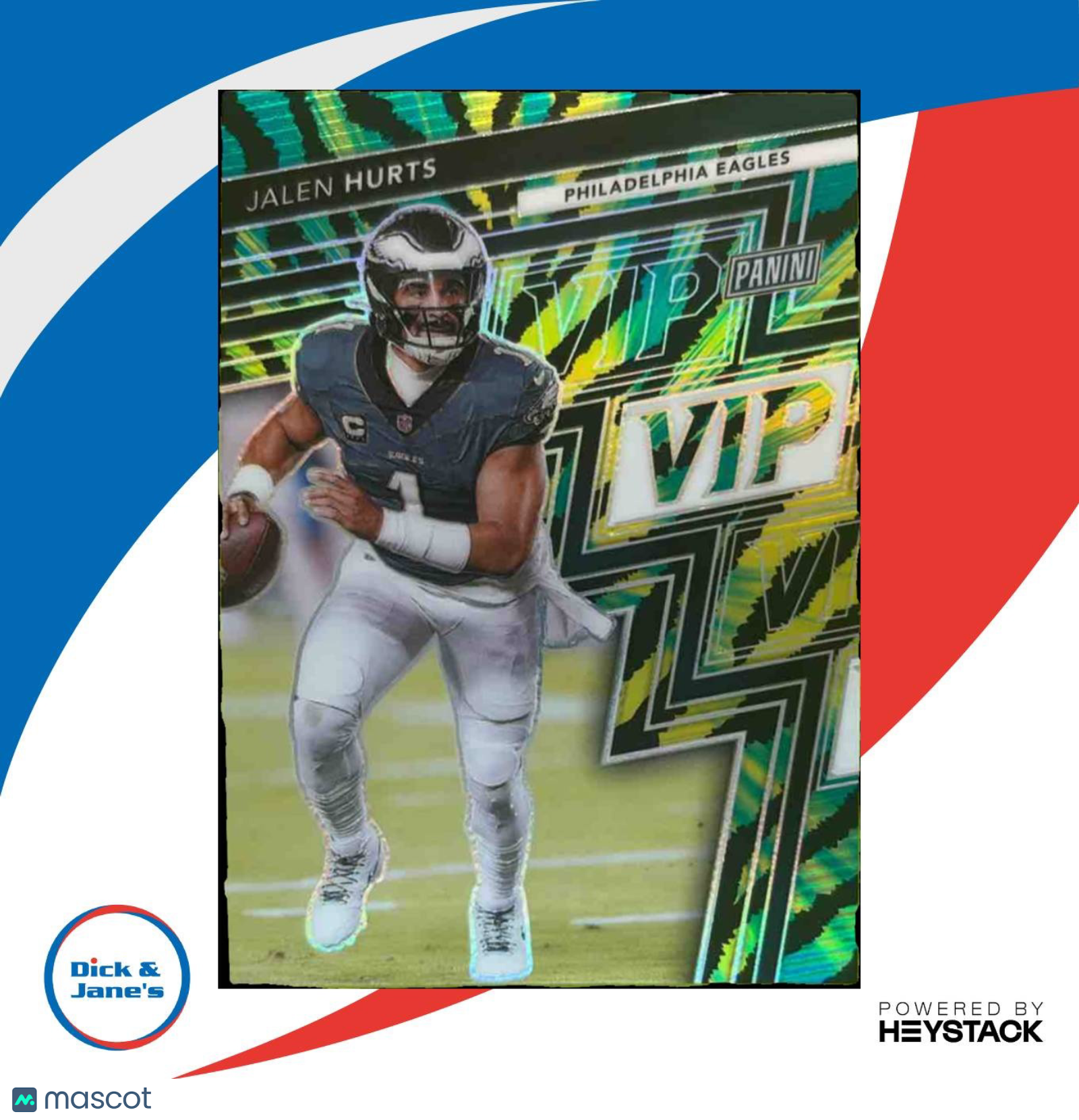 2025 Panini NSCC VIP Gold Packs Jalen Hurts Tiger Stripes #31 - Sports Cards