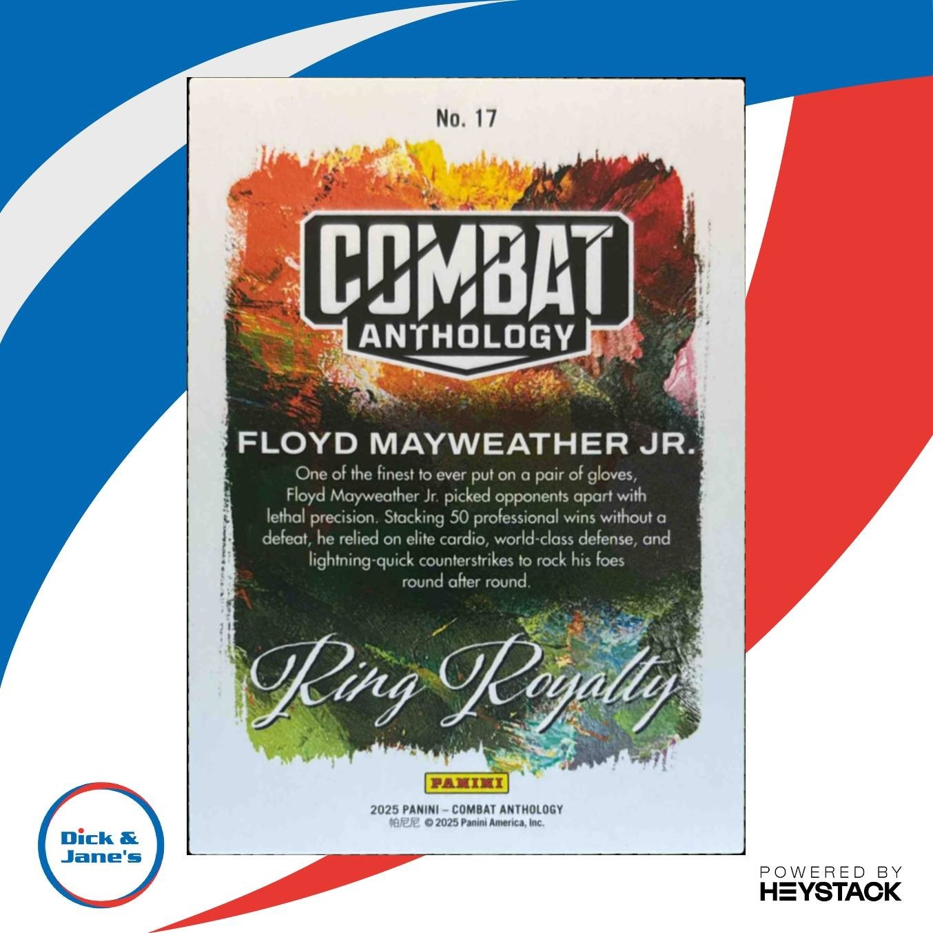 2025 Panini PFL Combat Anthology Floyd Mayweather Jr. Ring Royalty #17 - Sports Cards