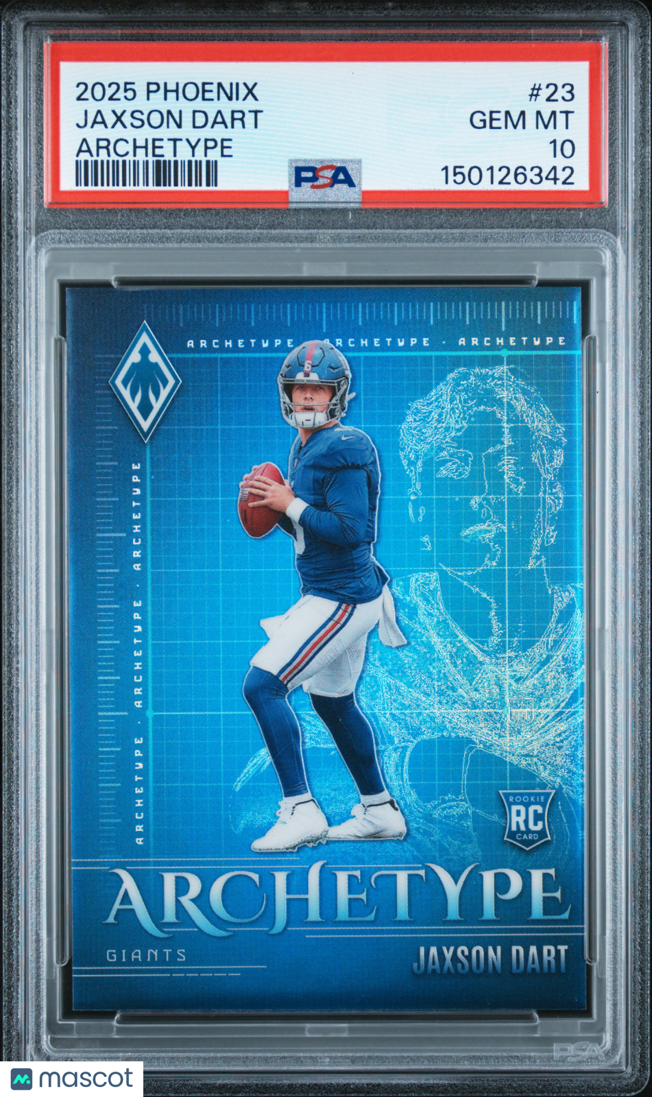2025 Panini Phoenix Archetype Jaxson Dart #23 PSA 10 - Graded Sports Cards