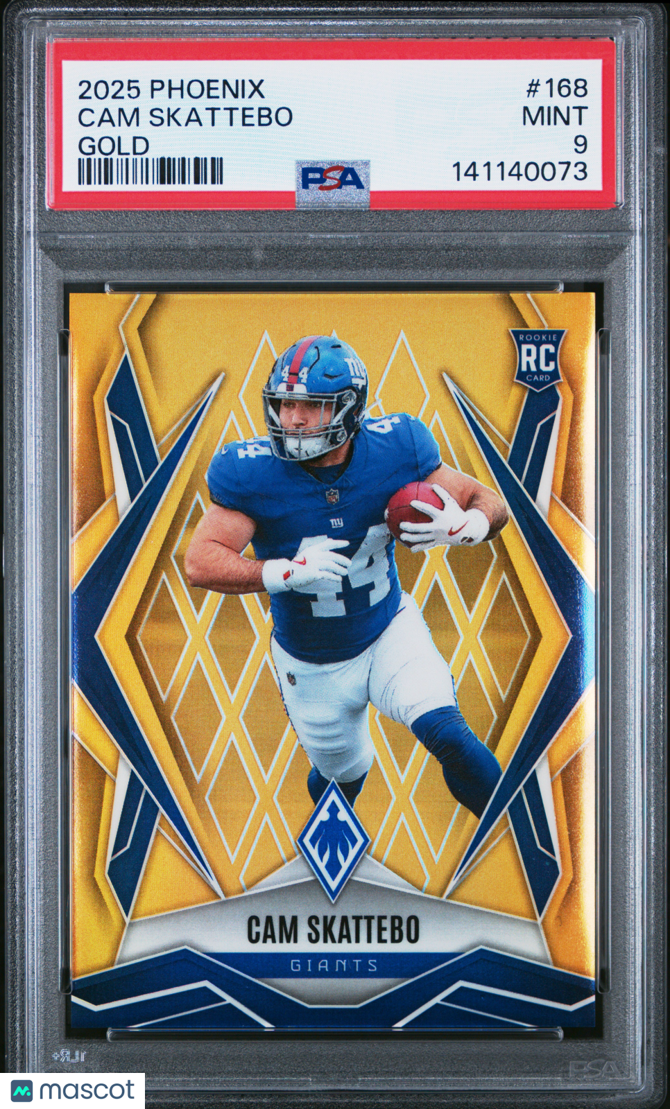 2025 Panini Phoenix Cam Skattebo Gold Rookie #168 PSA 9 MINT New York Giants - Graded Sports Cards